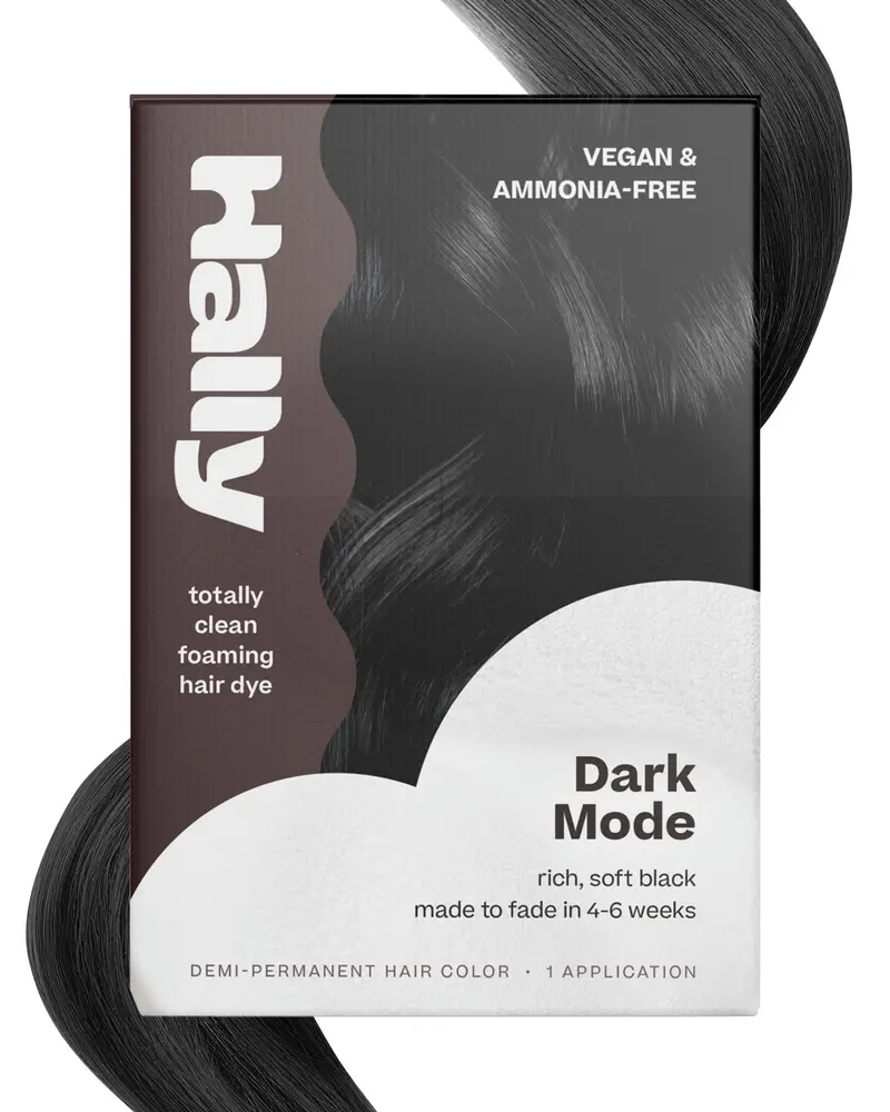 Hally Hair Color Cloud – Teinture mousse noire demi-permanente, sans bavure