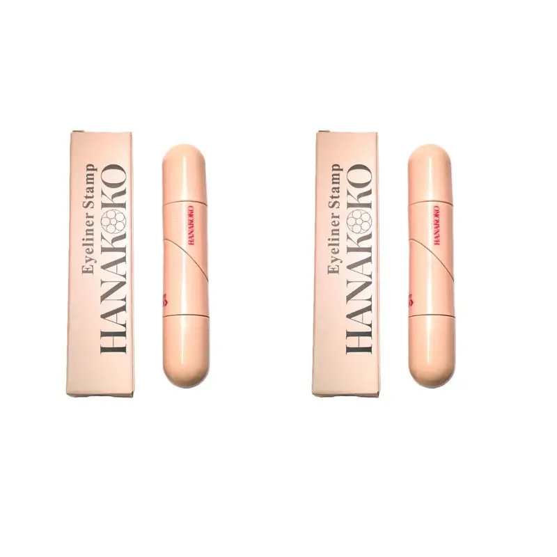 Hanakoko 2 pièces Tampon Trait Yeux Rotatif – Précision rapide, sans bavure et longue tenue (Noir et Marron)