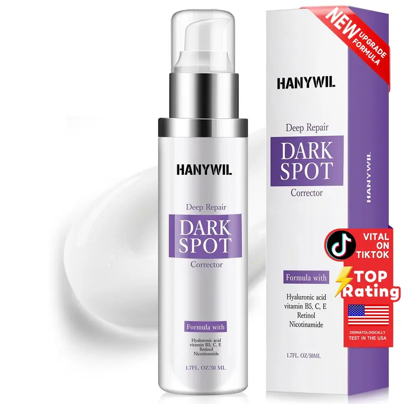 HANYWIL Sérum correcteur de taches – Retinol encapsulé 2%, Niacinamide 5%, Vitamine C stabilisée, visage et corps