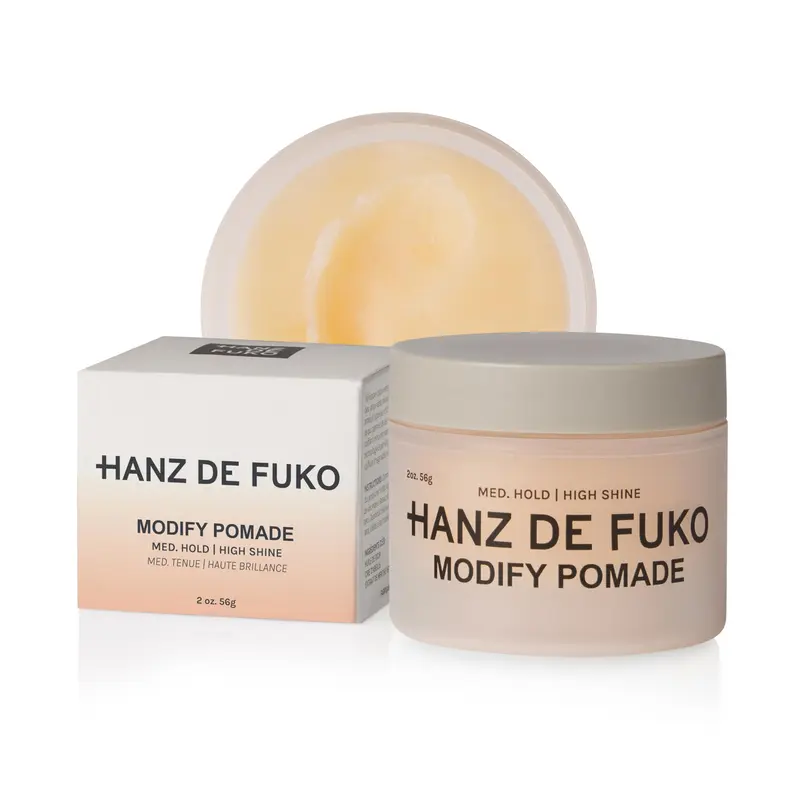 Hanz de Fuko Modify – Pommade de coiffage premium pour homme, tenue moyenne et brillance élevée – 2 oz (format voyage)