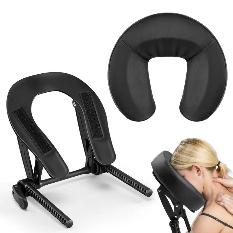 Hdenmist – Repose-tête universel ajustable en mousse mémoire pour table de massage (Noir)