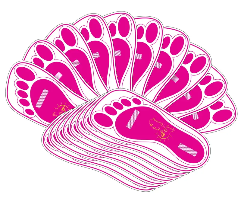 HeeStar – 120 paires tampons-pieds jetables pour bronzage au spray, hygiéniques et adhésifs