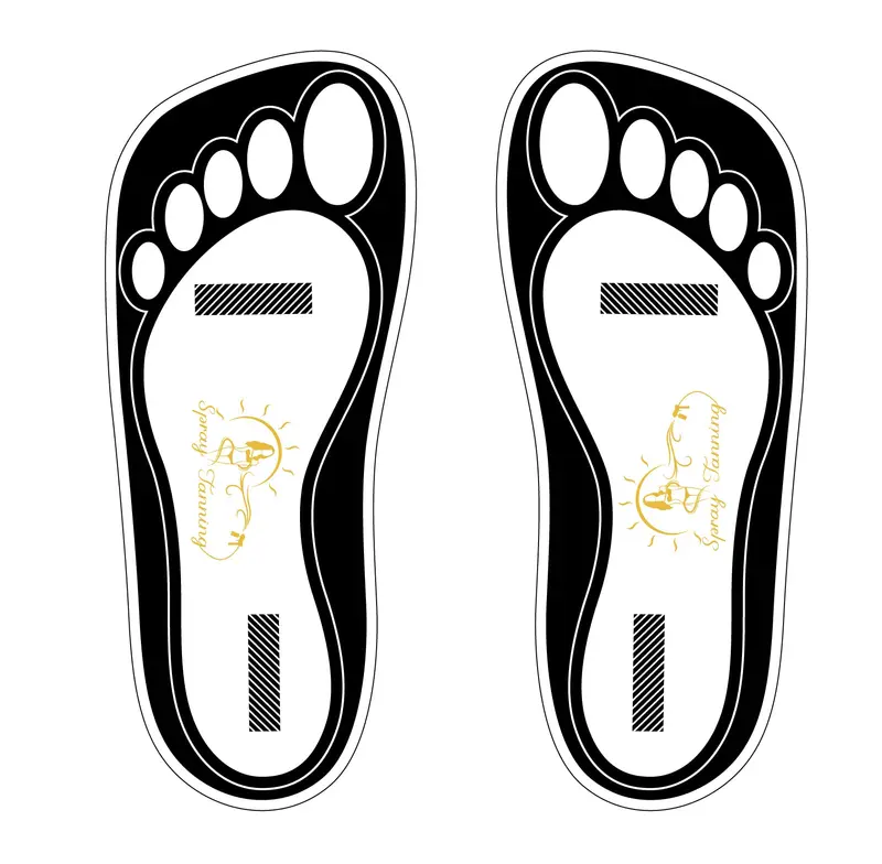 HeeStar Semelles-pieds jetables noires — 120 paires (240 pieds) pour bronzage par aérosol