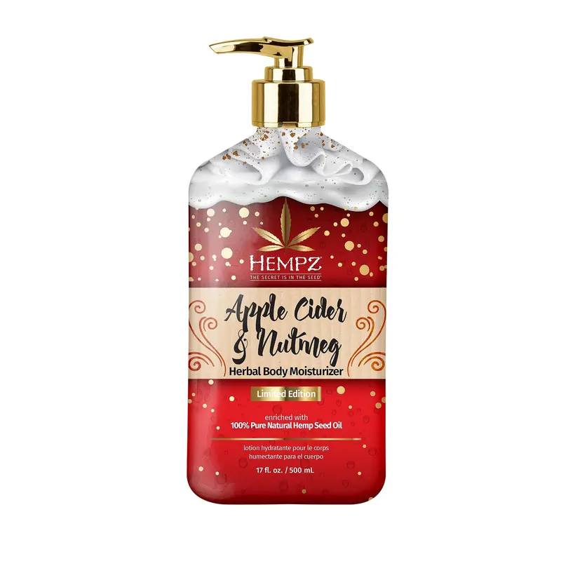 Hempz Lotion Corporelle Édition Limitée – cidre de pomme et muscade (17 oz) – Senteur automne