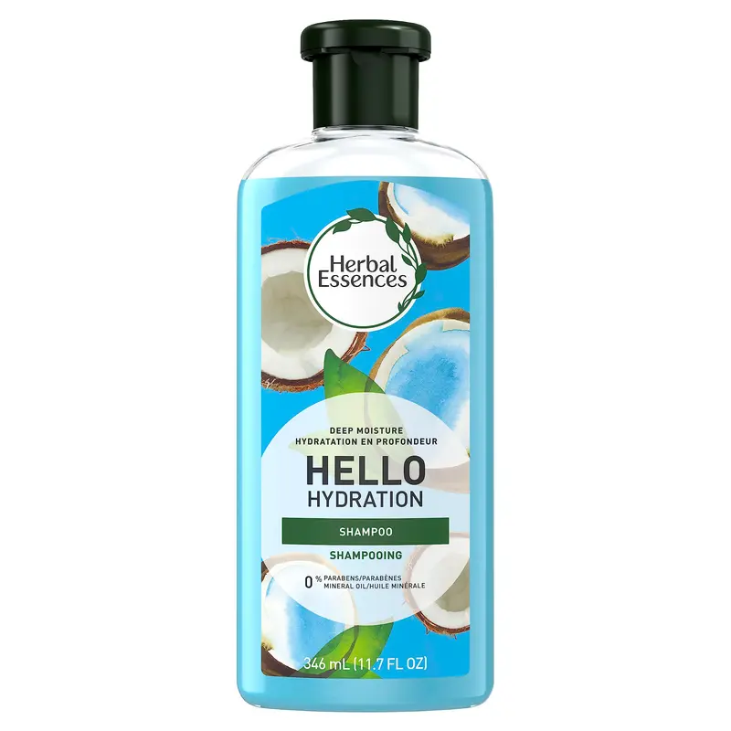 Herbal Essences Hello Hydration Shampooing et Gel Douche – Hydratation profonde au parfum coco – 350 ml