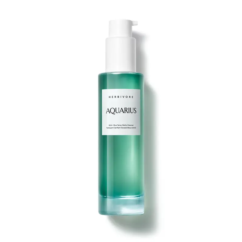 HERBIVORE Aquarius BHA – Nettoyant clarifiant au tansy bleu, peau grasse et mixte, vegan 100 ml