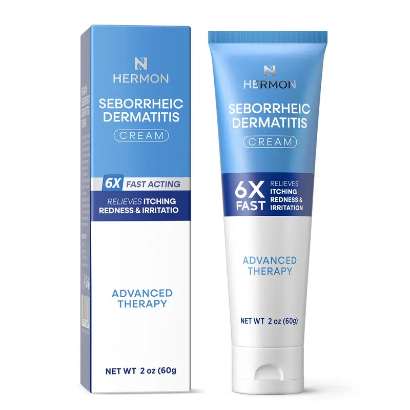 Hermon Crème dermite séborrhéique du cuir chevelu – Apaise démangeaisons et rougeurs rapidement (1 pack)