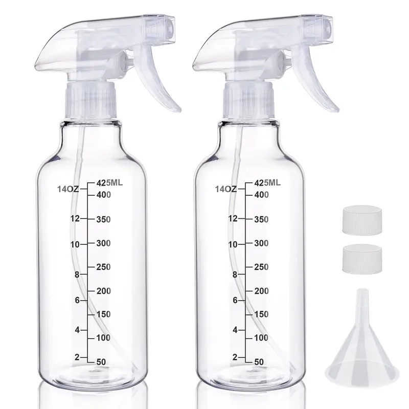 Hethyo – Bouteille pulvérisateur en plastique 16,9 oz, réutilisable, lot de 2