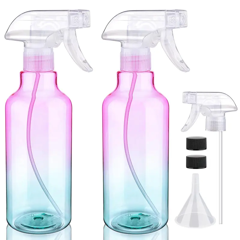 Hethyo Flacon Pulvérisateur 500ml – Lot de 2, Buse Réglable, Rechargeables, Dégradé