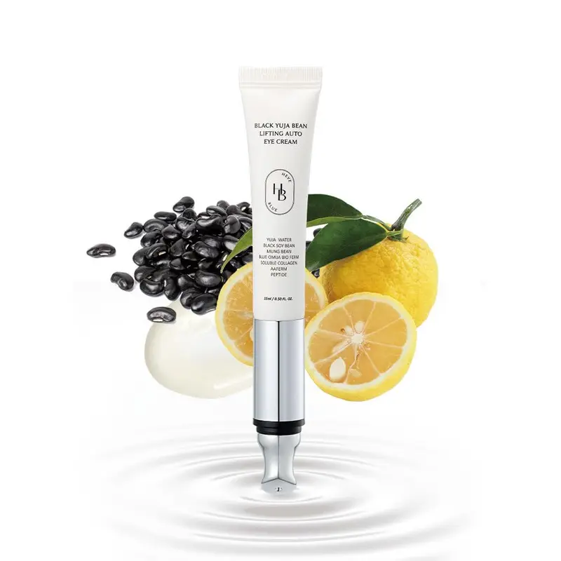 HEVEBLUE Crème Yeux Liftante Yuja – Soin Contour Yeux coréen, Peau Sensible, Végan