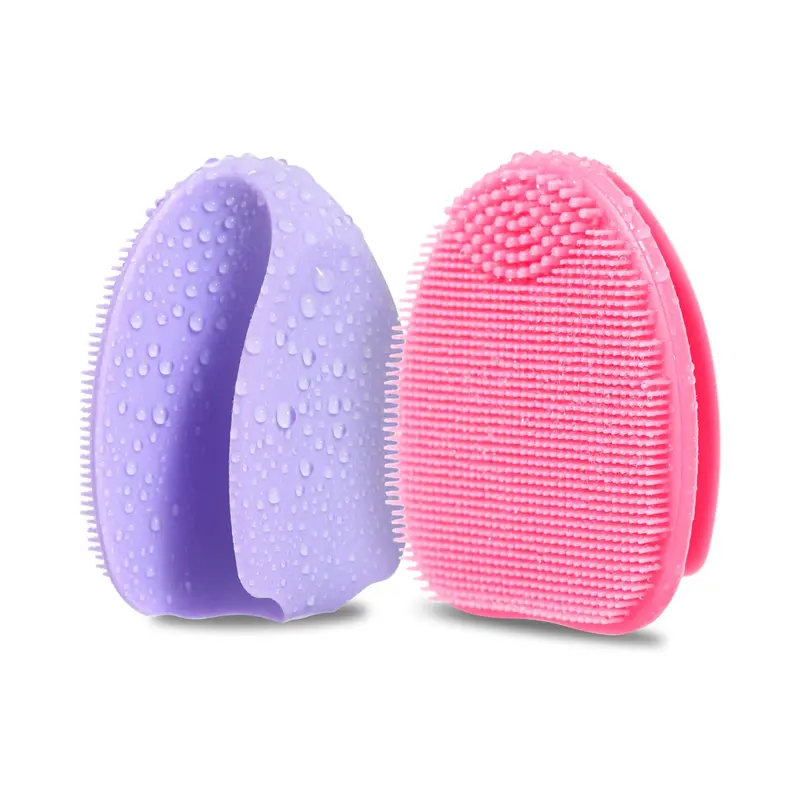 HIEERBUS – Brosse nettoyante visage en silicone (2 pièces) – Douce exfoliation et nettoyage en profondeur