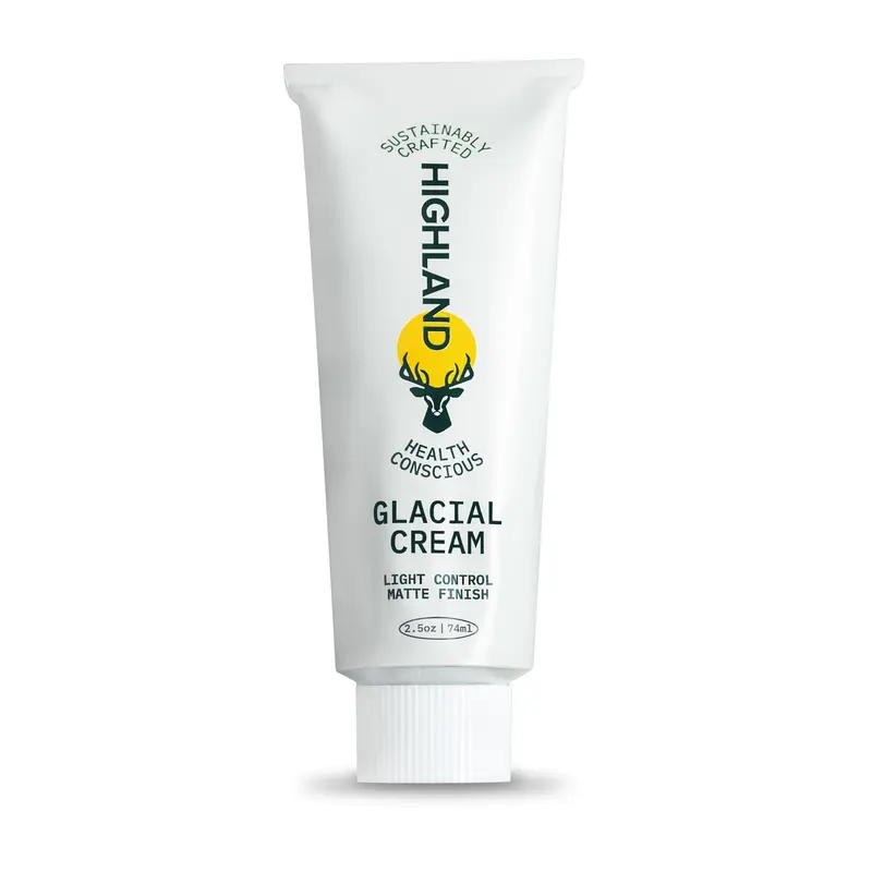Highland Crème Glaciaire – Crème coiffante polyvalente, naturelle et végane (environ 70 g)