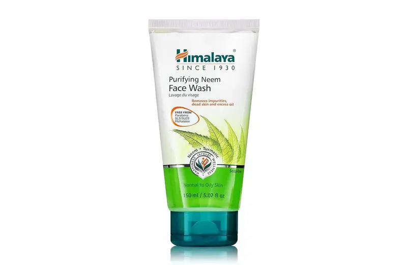 Himalaya Purifying Neem Face Wash – Pour peau normale à grasse, curcuma, végan et sans cruauté, sans savon, sans parabènes, 150 ml