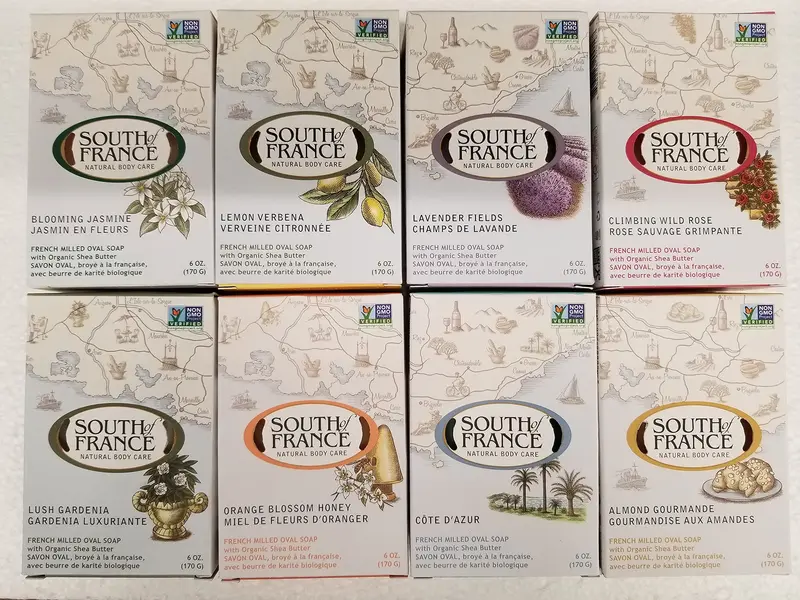 Hipamus Pack Savons en Barre – Sud de France (8 parfums, 170 g chacun)