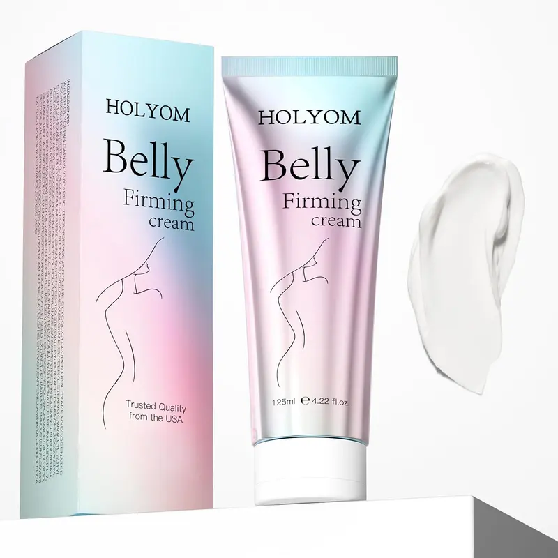 HOLYOM B Flat Belly Firming Cream – Crème raffermissante premium pour ventre et cuisses (125 ml)