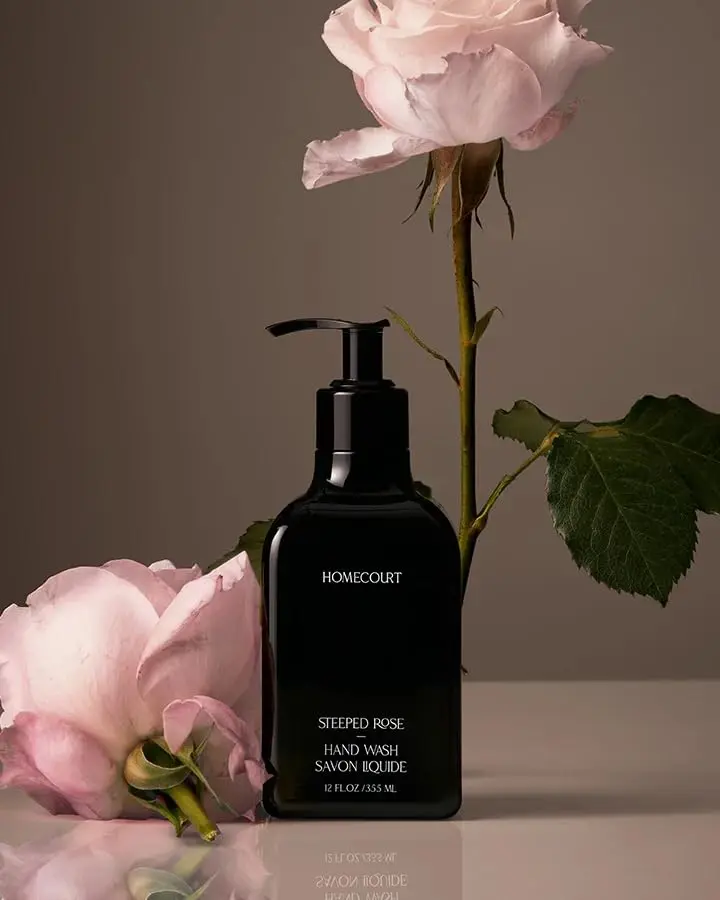 Homecourt Lavage des Mains – Rose Steeped, Doux Hydratant, 355 ml