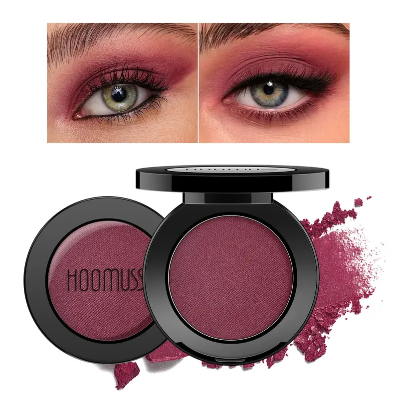 HOOMUSS Ombre rouge fruité – Palette d'Ombres Pressées Haute Pigmentation, Végan et Sans Cruauté