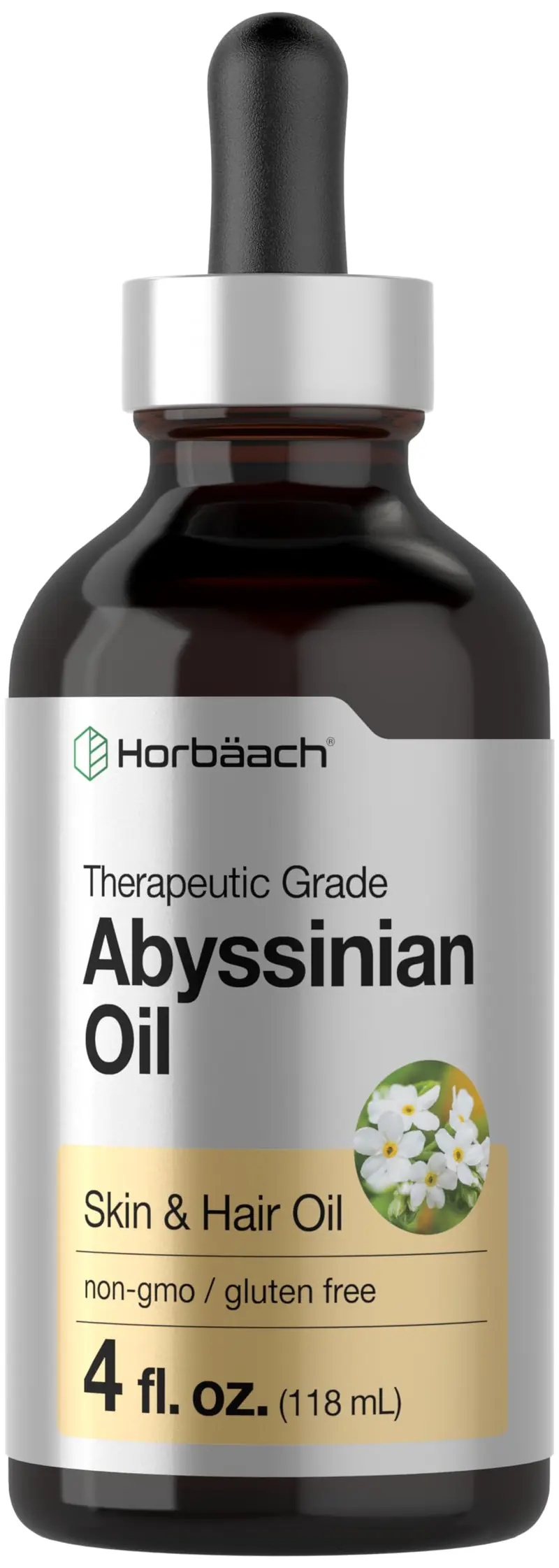 Horbaach Huile Abyssinienne 4 oz – Soin Cheveux et Peau Sans Parabènes