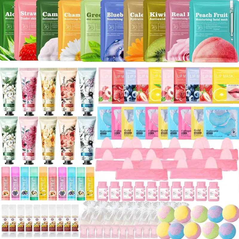Hotvox Kit Spa 110 Pièces – Fête Spa Femmes et Sleepover