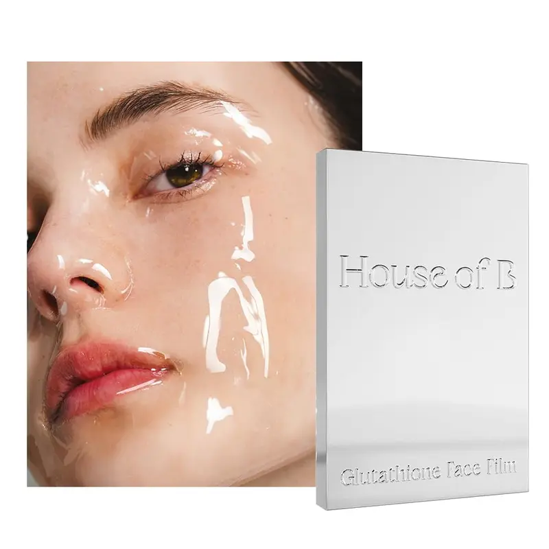House of B Glow Glutathione – Ensemble Soin Visage en 2 Étapes avec Film Masque et 3 Masques Coréens