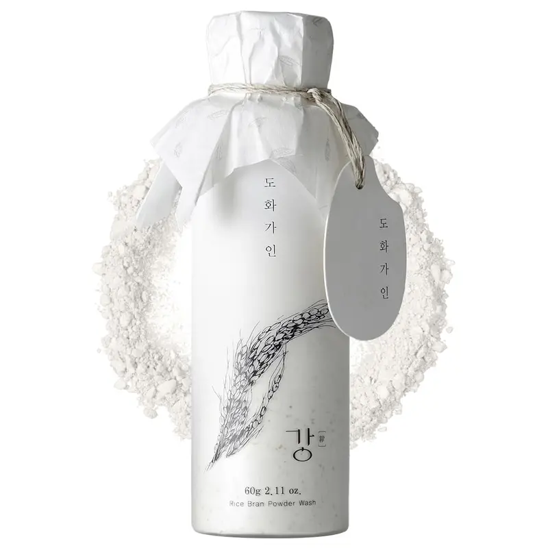 House of Dohwa Nettoyant en Poudre de Son de Riz – Gommage Visage Doux Végane, Corée, 60 g