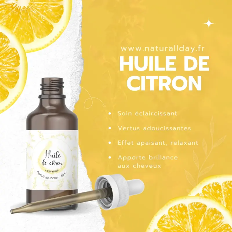 Huile de Citron - Huile Végétale & Macérât Naturel