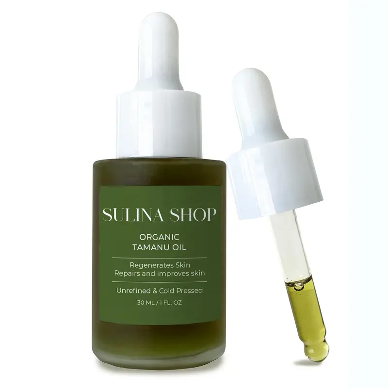Huile de Tamanu Bio Sulina Shop – Hydratante, Pressée à Froid, Sans Cruauté