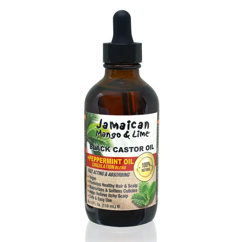 Huile Noire de Ricin Jamaican Mango & Lime – Menthe Poivrée, 120 ml
