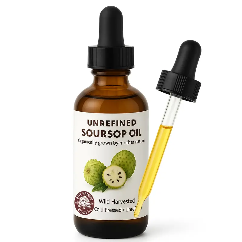 Huile Virgin Soursop Best Nature's Cosmetics – 100% Pure, Biologique, Pressée à Froid – 120 ml