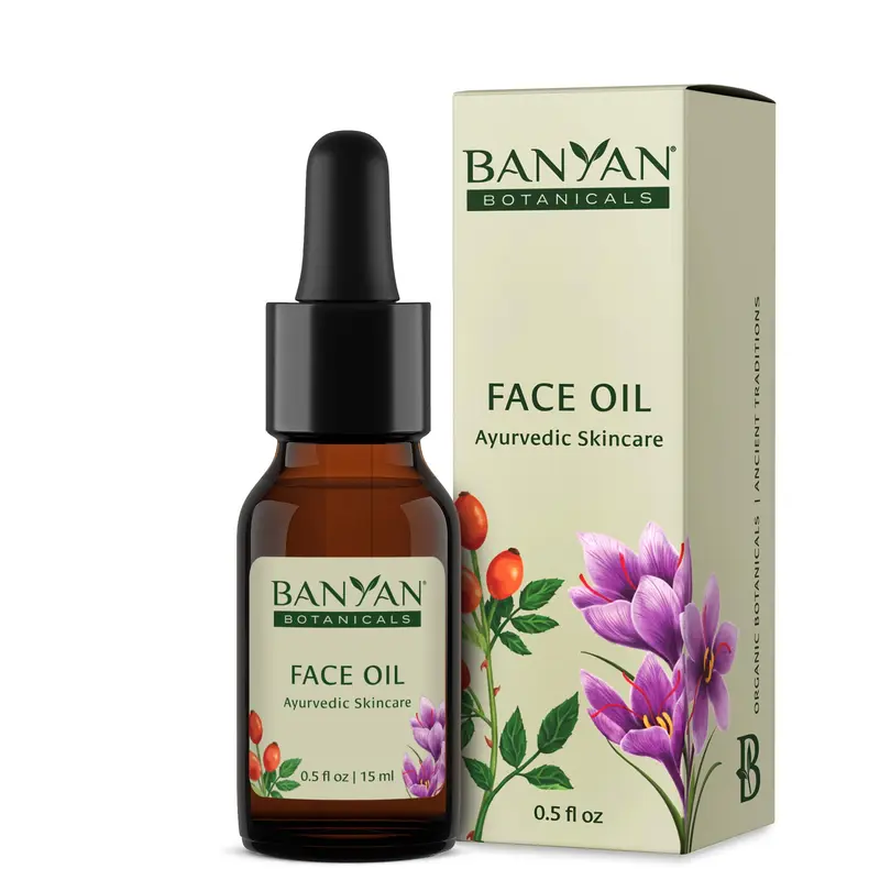 Huile Visage Banyan Botanicals – Luxueuse Ayurvédique Rosehip & Jojoba – 15 ml – Sans OGM, Non testé sur les animaux, Sans Parabènes et Phthalates
