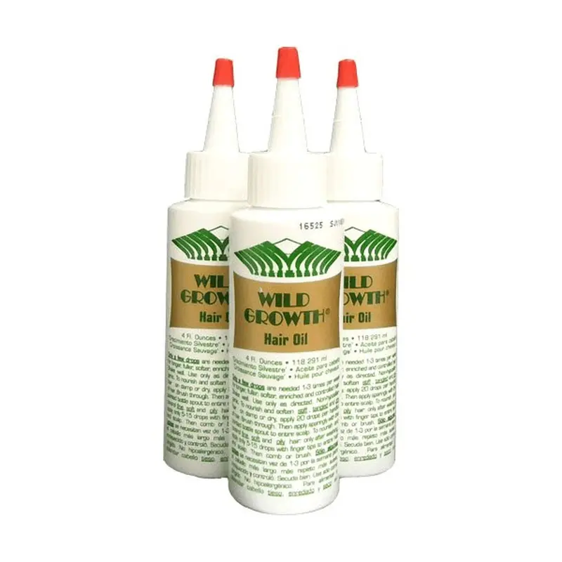 Huile Wild Growth pour cheveux – Lot 3 x 4oz, soin capillaire naturel