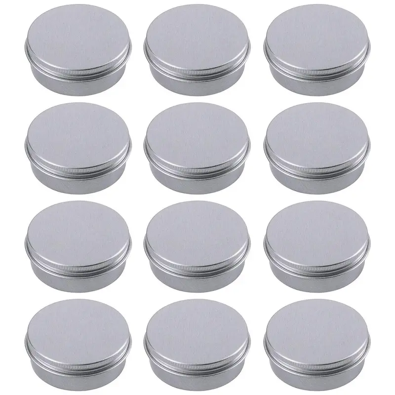 Hulless Boîtes en Aluminium 30 ml à Vis – Lot de 12 pour Cosmétiques et DIY