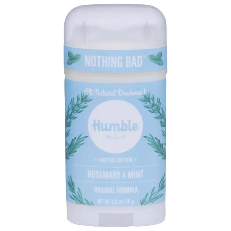 Humble Brands Déodorant Original Formule Sans Aluminium — Contrôle Durable des Odeurs, Romarin et Menthe, Pack de 1
