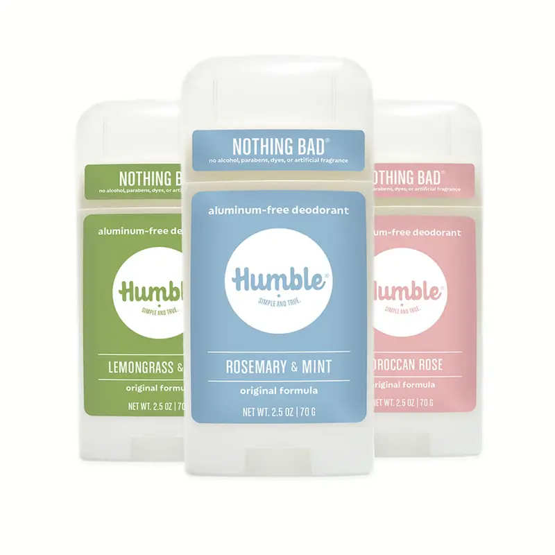 HUMBLE BRANDS Déodorant sans aluminium – Formule originale, contrôle longue durée, parfum Printemps Éveil, lot de 3