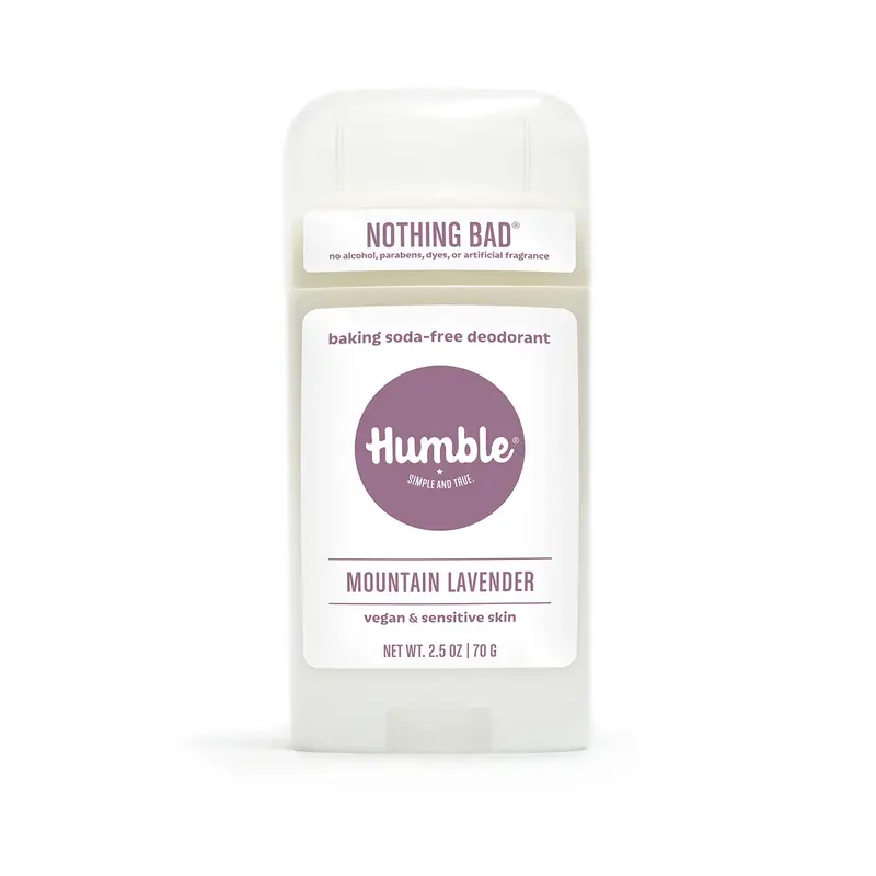 HUMBLE BRANDS Déodorant Sans Aluminium – Végan et Cruelty-Free, Pour Peau Sensible, Lavande des Montagnes, 2,5 onces (Pack de 1)