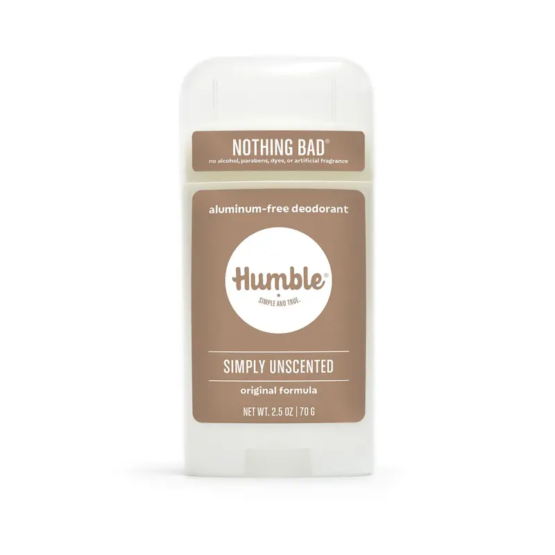 HUMBLE BRANDS Original Formula Déodorant Sans Aluminium – Contrôle Odeur Longue Durée, Sans Parfum, Pack 1
