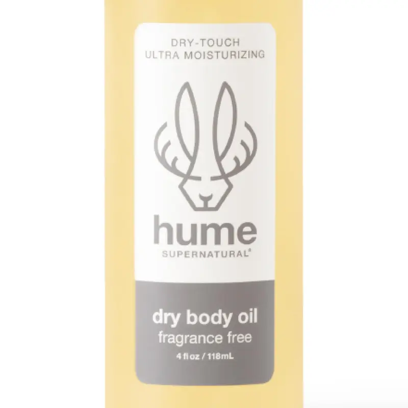 HUME SUPERNATURAL Spray d'Huile Sèche pour le Corps – Hydratation rapide, peau sèche, sans parfum, 1 flacon