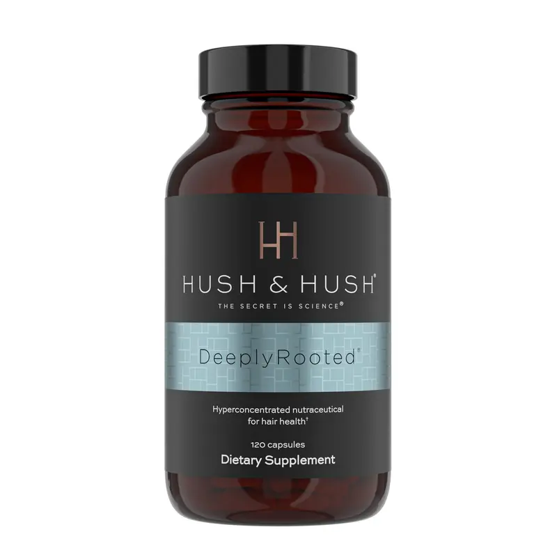 Hush & Hush DeeplyRooted – Gélules pour cheveux plus forts et sains, croissance et volume – 120 gélules
