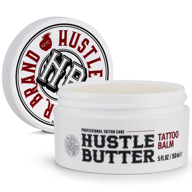 Hustle Butter Deluxe – Soin Après Tatouage 5oz, Hydratant à Base de Plantes et Sans Pétrole