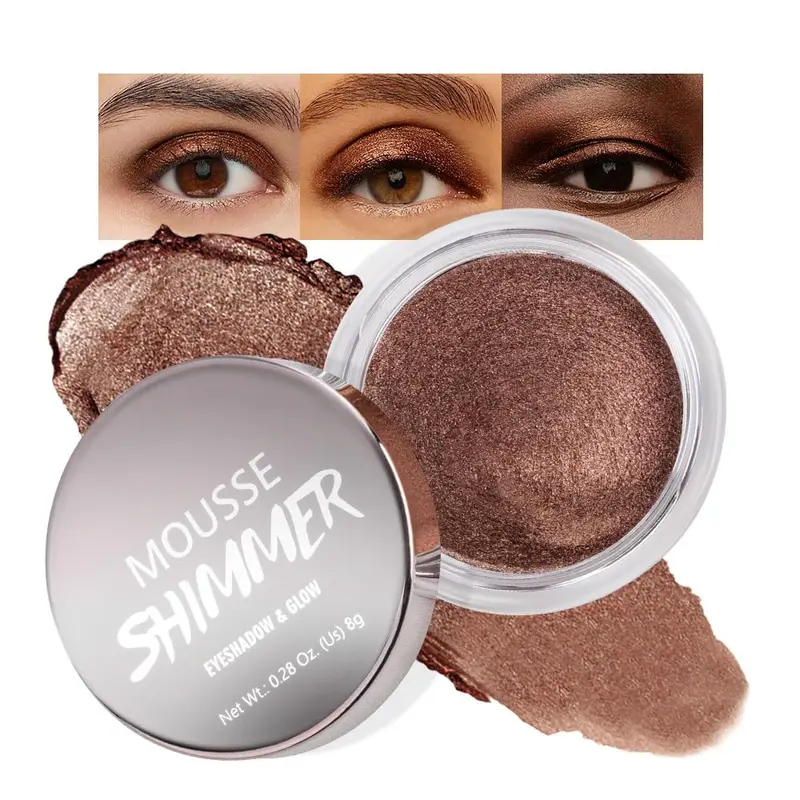 Hxssll Ombre Crème Bronze Cacao – Métallique brun chocolat, Haute Pigmentation et Longue Tenue