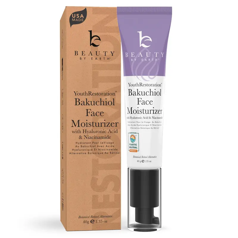 Hydratant visage anti-âge Bakuchiol — alternative naturelle au rétinol | Beauty by Earth