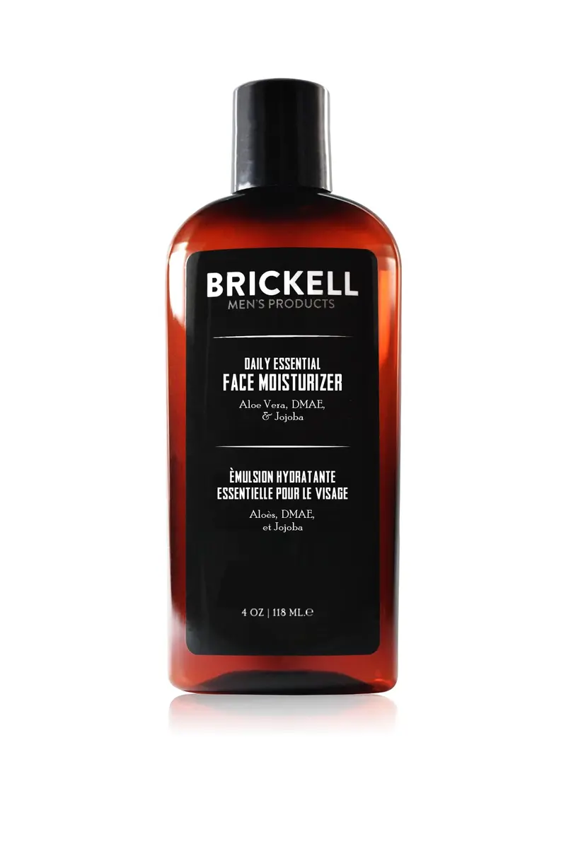 Hydratant visage quotidien Brickell – Soin léger et naturel sans parfum pour hommes
