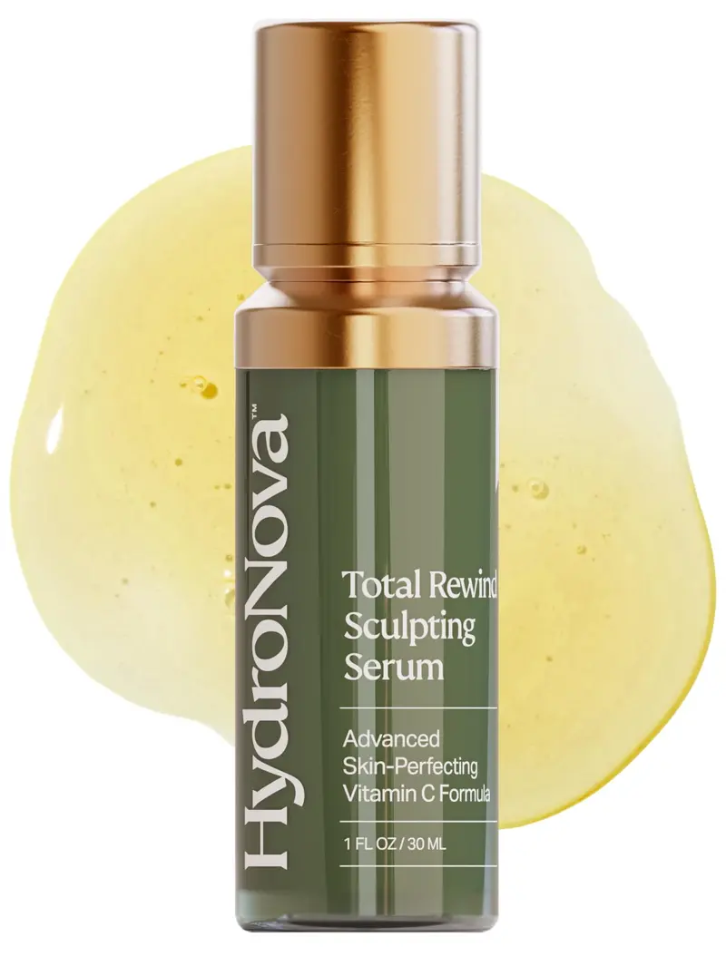 HYDRONOVA Sérum Sculptant Total Rewind – Lissage, Éclat du Teint | Vitamine C, Niacinamide, Acide Kojique | Formule Matin
