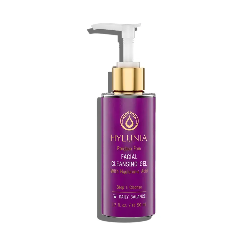 Hylunia Gel Nettoyant Visage Hydratant – Démaquillage, Lavande Bio, Acide Hyaluronique, 150 ml