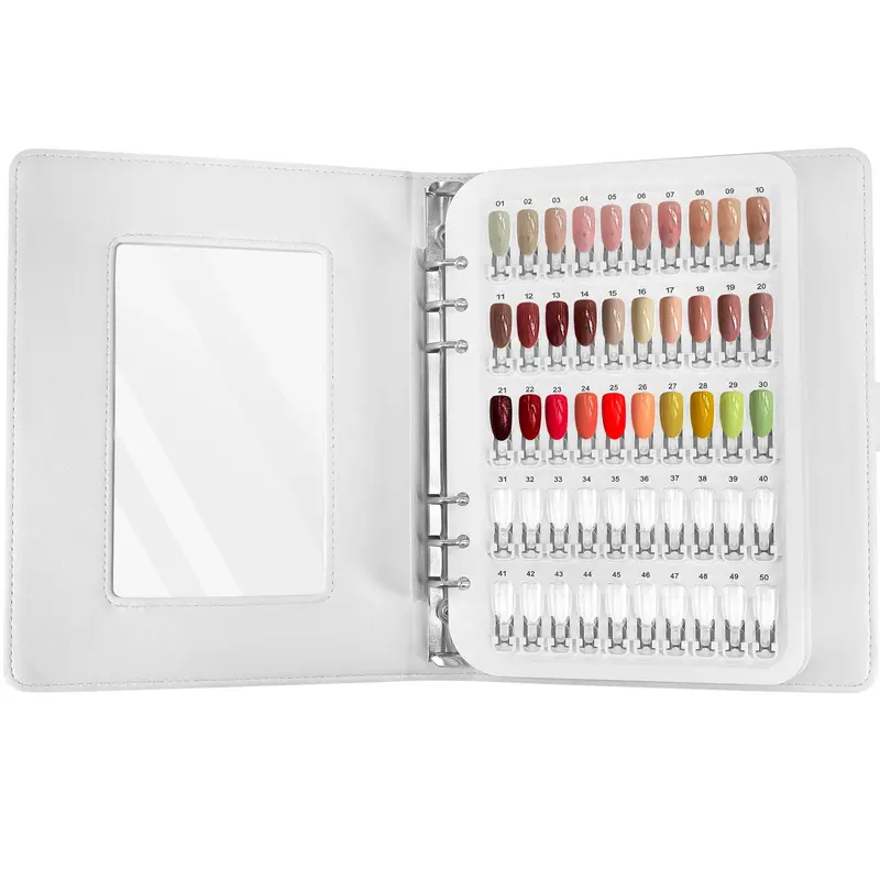 I·B·N G C11 Étui d'Échantillons Vernis à Ongles – 150 Coloris, Pointes Transparentes, Installation Sans Colle