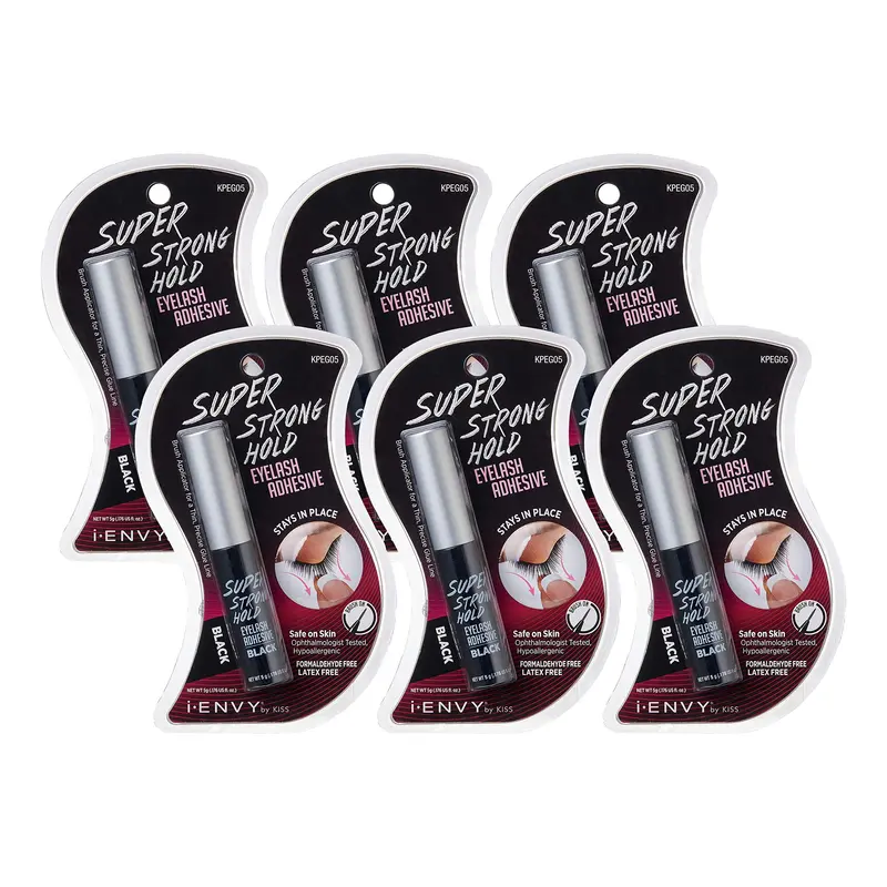 i•ENVY Adhésif Cils Ultra-Tenue – Waterproof, Sans Latex, Séchage Rapide (6 pièces)
