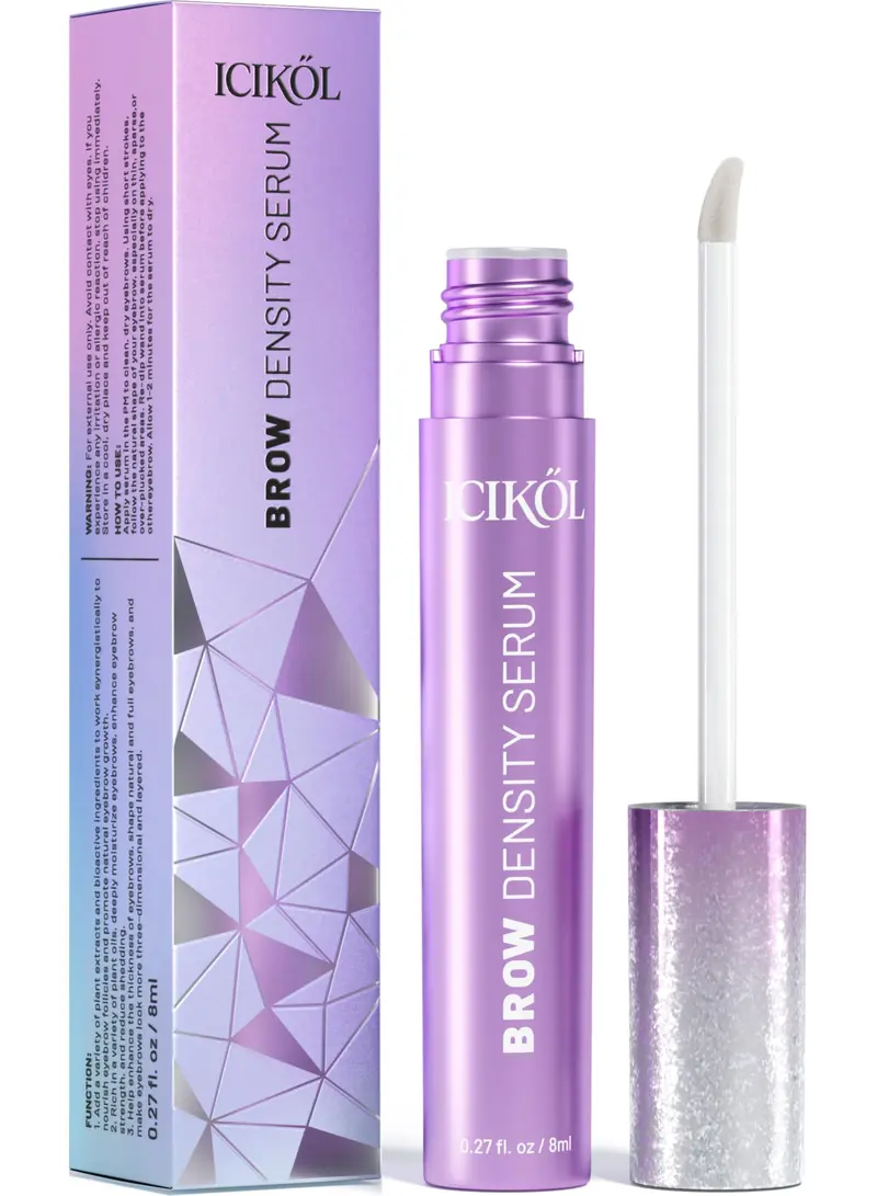 ICIKOL Sérum Croissance Sourcils – Formule Avancée Pour Sourcils Plus Longs et Plus Épais – 8ml Vegan et Sans Prostaglandines