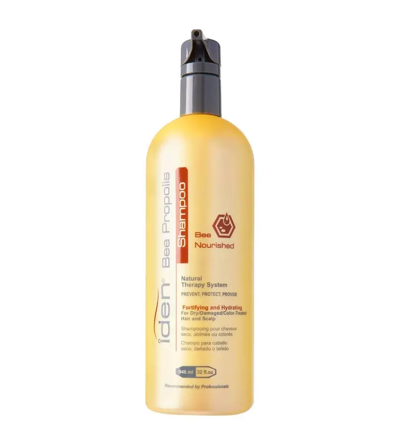 Iden Bee Propolis Shampoing Nourri à la Kératine pour Cheveux Secs et Traités (32 fl.oz)