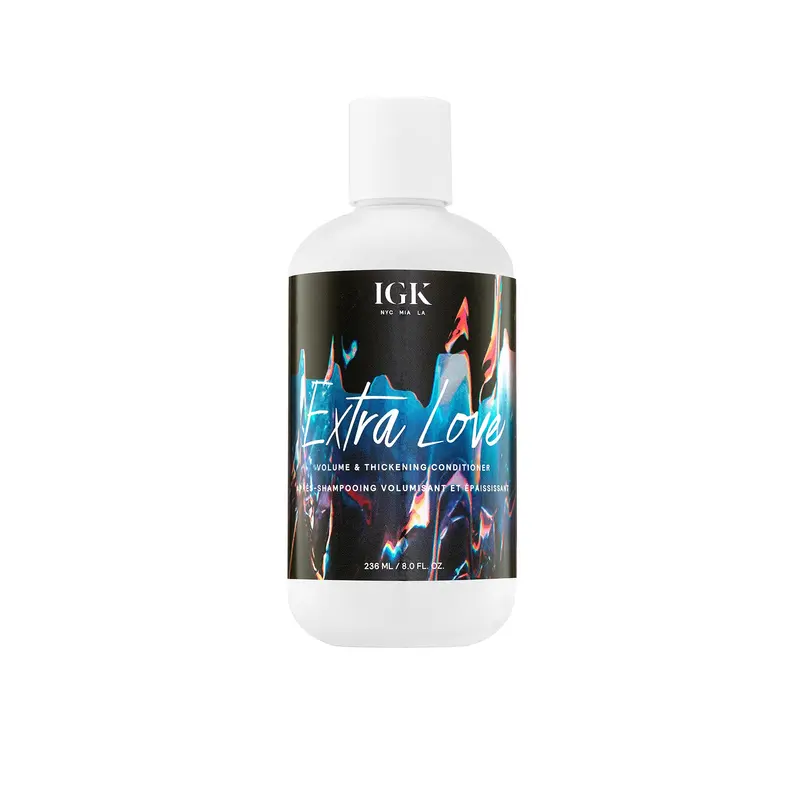 IGK Extra Love Volume et Épaisseur | Soin léger, équilibre du cuir chevelu | Végan et sans cruauté animale | 235 ml