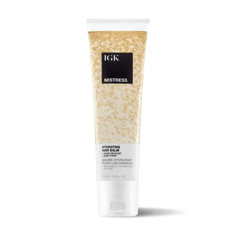IGK MISTRESS Hydrating Hair Balm – Hydratation légère, Contrôle du frizz et Brillance | Formule à base de plantes et sans cruauté | 5 Oz